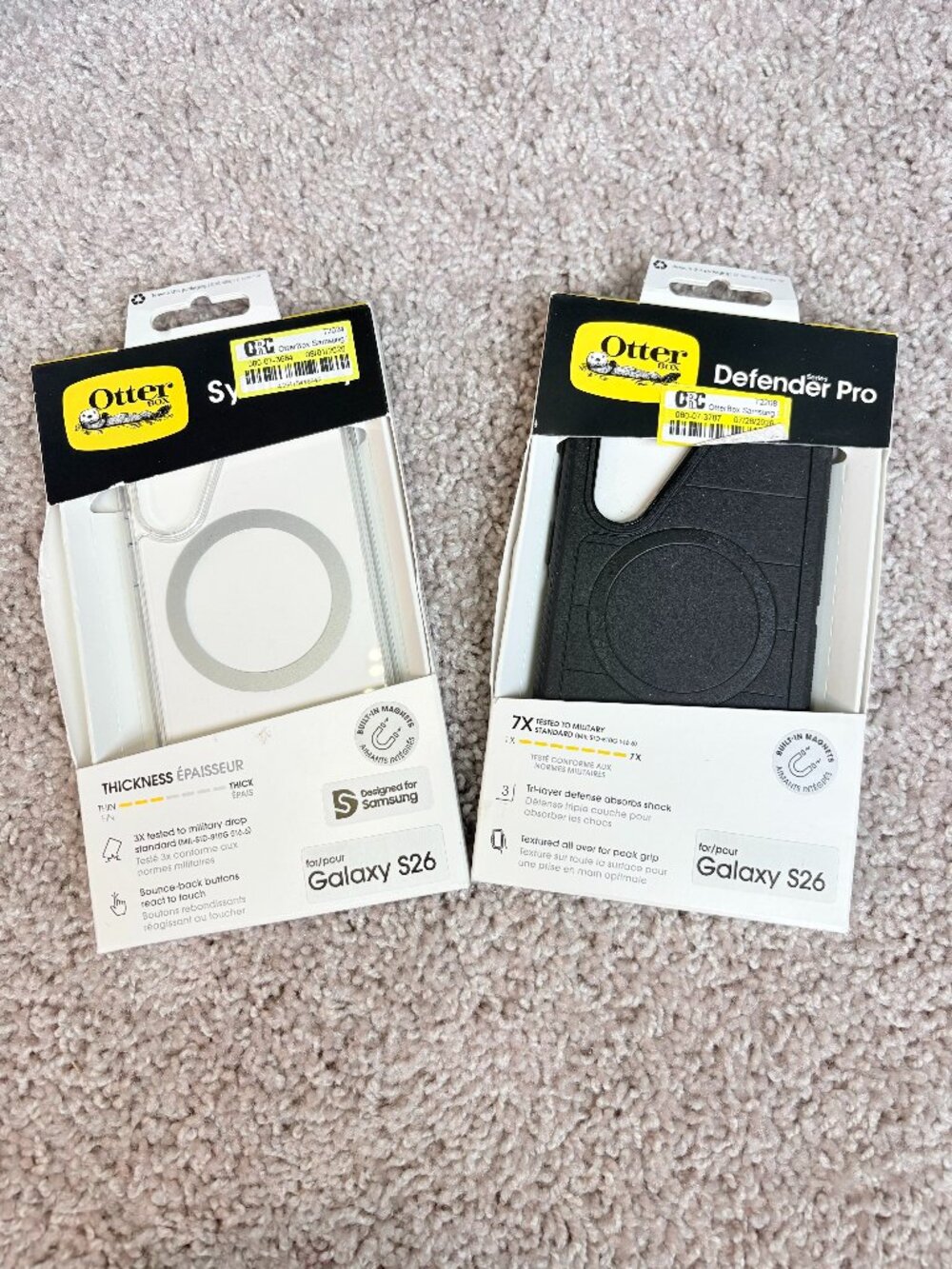 OtterBox Symmetry Galaxy S26 Case Clear White MagSafe New With Tags